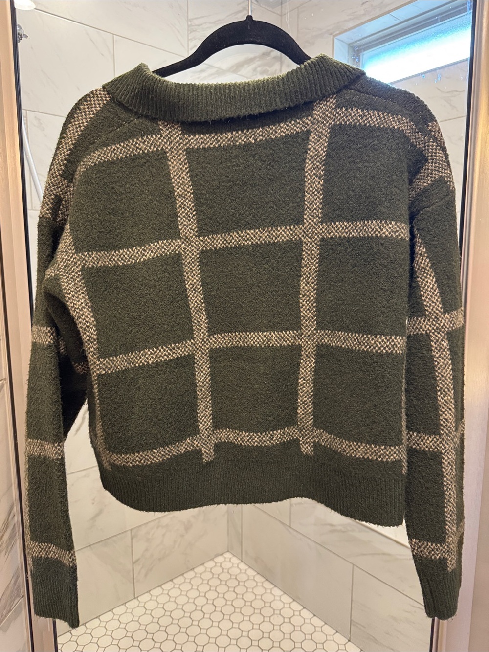 Debut Forest Green Duck-Graphic Collared Sweater - Picture 2 of 3